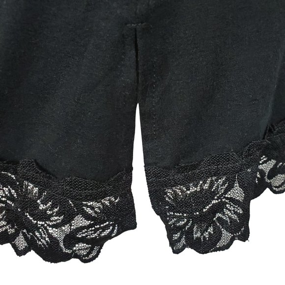 WHBM Black Lace Trim Flowy Halter Top Women's Medium - Picture 7 of 9